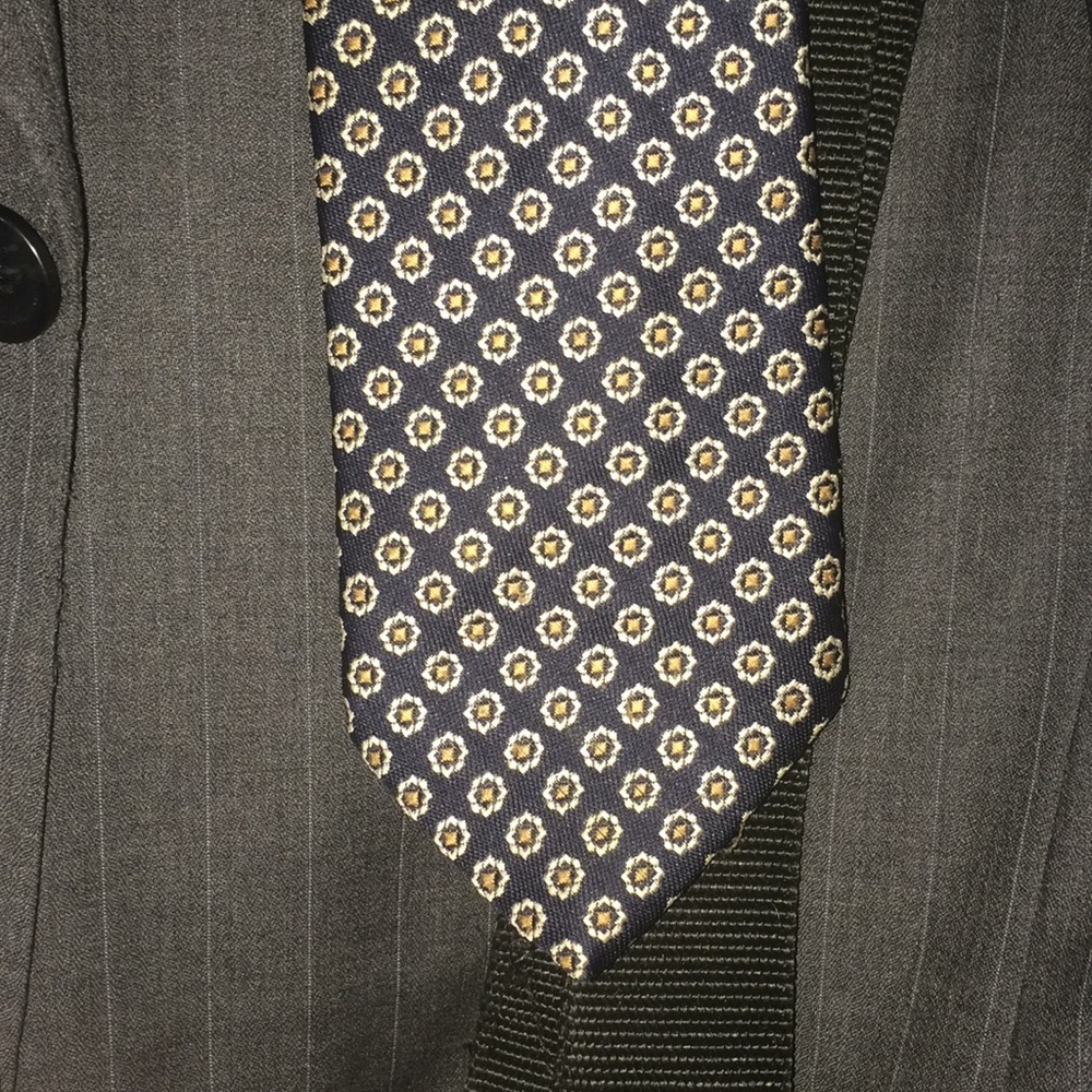 Christian Dior Men’s Polyester Tie CRAVATES Blue